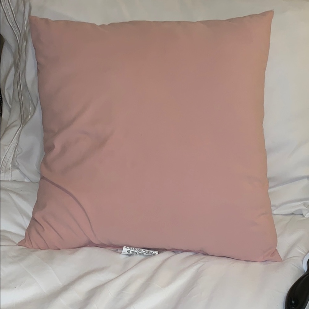 17 x 17 square pink decorative throw pillow